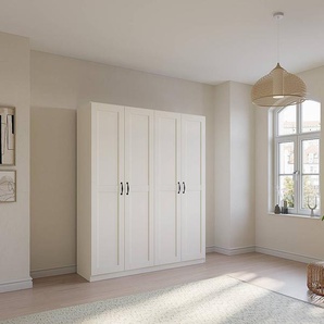Drehtürenschrank Cottage 181cm Weiß ohne Spiegeltür/-en