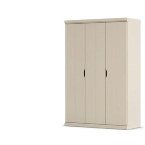 Drehtürenschrank - creme - Materialmix - 136 cm - 203 cm | Möbel Kraft