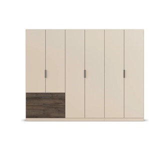 Drehtürenschrank - creme - Materialmix - 271 cm - 210 cm | Möbel Kraft