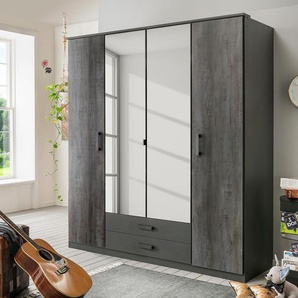 Drehtürenschrank Duisburg 180cm Grau