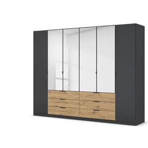 Drehtürenschrank Dundee - schwarz - Materialmix - 271 cm - 210 cm | Möbel Kraft