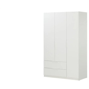 Drehtürenschrank Eversley ¦ weiß ¦ Maße (cm): B: 119,3 H: 200 T: 58.0