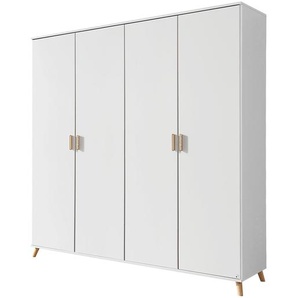 Drehtürenschrank Falun 181cm Weiß