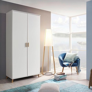 Drehtürenschrank Falun 91cm Weiß