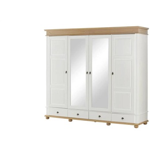 Drehtürenschrank  Fehmarn ¦ weiß ¦ Maße (cm): B: 252 H: 220 T: 62.0