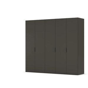 Drehtürenschrank Finley - schwarz - Materialmix - 251 cm - 223 cm | Möbel Kraft