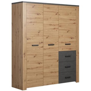 Drehtürenschrank Follow, Artisan Eiche-Nachbildung, 171 cm