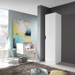 Drehtürenschrank Freiham 47cm Weiß/Alpinweiß ohne Spiegeltür/-en