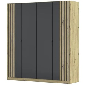 Drehtürenschrank Genua | grau | 181 cm | 197 cm | cm 54,0 |