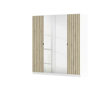 Drehtürenschrank Genua | weiß | 181 cm | 197 cm | cm 54,0 |