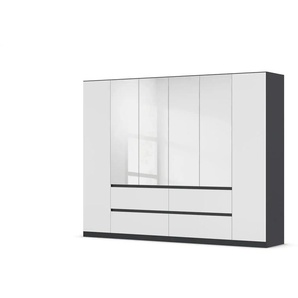 Drehtürenschrank  Wigan ¦ grau ¦ Maße (cm): B: 271 H: 210
