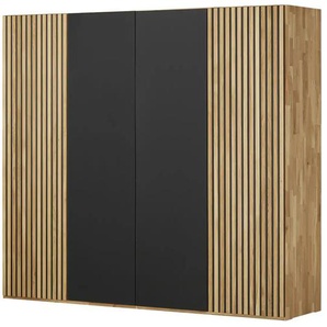 Drehtürenschrank - grau - Materialmix - 240 cm - 216 cm - cm 60,0 | Möbel Kraft