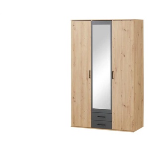 Drehtürenschrank  Havant ¦ holzfarben ¦ Maße (cm): B: 119,6 H: 196,3 T: 53.5