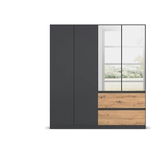 Drehtürenschrank Joel-Extra | grau | 181 cm | 197 cm |