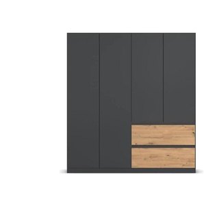 Drehtürenschrank Joel-Extra | grau | 181 cm | 197 cm |