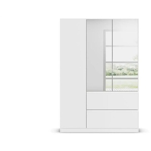 Drehtürenschrank Joel | weiß | 136 cm | 197 cm |