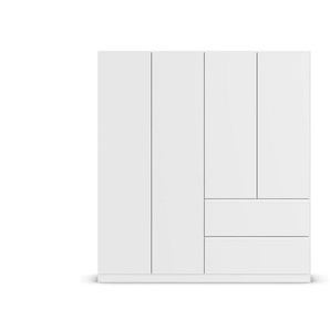 Drehtürenschrank Joel | weiß | 181 cm | 197 cm |