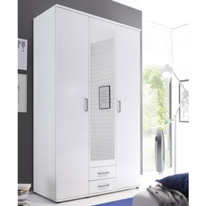 Drehtürenschrank Karl in weiß, Breite ca. 120 cm