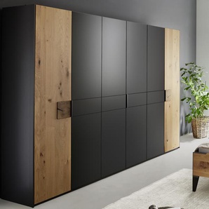 Drehtürenschrank Keni, graphit matt, 300 x 223 cm