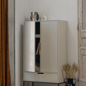 Drehtürenschrank Kippford 85 x 149 x 36cm Grau
