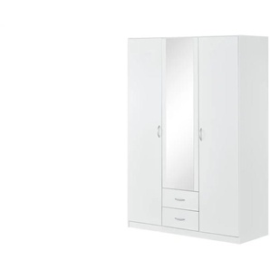 Drehtürenschrank  Leeds ¦ weiß ¦ Maße (cm): B: 136 H: 197 T: 54.0