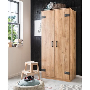 Drehtürenschrank 90cm Braun