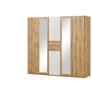 Drehtürenschrank  Livingston ¦ holzfarben ¦ Maße (cm): B: 225 H: 208 T: 58.0
