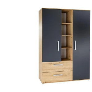 Drehtürenschrank Alessio | mehrfarbig | 130 cm | 188 cm |