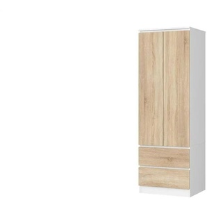 Drehtürenschrank mit 2 Schubladen Sina ¦ mehrfarbig ¦ Maße (cm): B: 60 H: 180