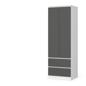 Drehtürenschrank mit 2 Schubladen Sina ¦ mehrfarbig ¦ Maße (cm): B: 60 H: 180