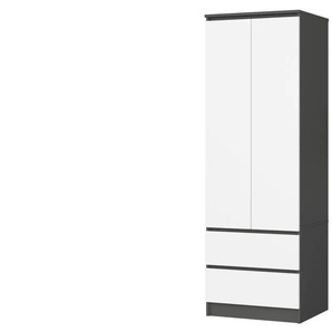 Drehtürenschrank mit 2 Schubladen Sina ¦ mehrfarbig ¦ Maße (cm): B: 60 H: 180