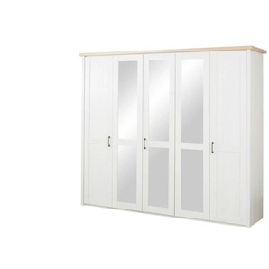 Drehtürenschrank mit Spiegeltüren Lancaster ¦ weiß ¦ Maße (cm): B: 241 H: 213 T: 61.0