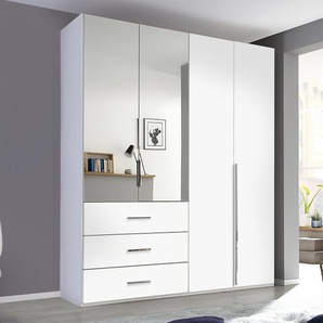 Drehtürenschrank Montclar, alpinweiß, 201 x 223 cm