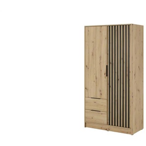 Drehtürenschrank  Nelly ¦ braun ¦ Maße (cm): B: 105 H: 200