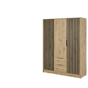 Drehtürenschrank  Nelly ¦ braun ¦ Maße (cm): B: 155 H: 200