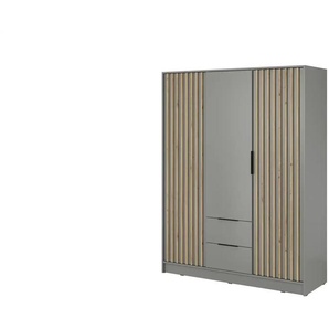Drehtürenschrank Nelly ¦ grau ¦ Maße (cm): B: 155 H: 200