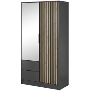 Drehtürenschrank  Nelly ¦ schwarz ¦ Maße (cm): B: 105 H: 200
