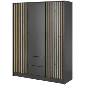 Drehtürenschrank  Nelly ¦ schwarz ¦ Maße (cm): B: 155 H: 200