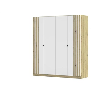 Drehtürenschrank  Piove ¦ weiß ¦ Maße (cm): B: 181 H: 197 T: 54.0