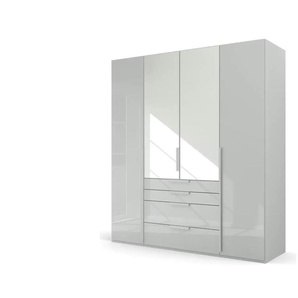 Drehtürenschrank  Port Talbot ¦ grau ¦ Maße (cm): B: 201 H: 223