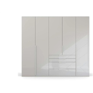 Drehtürenschrank  Port Talbot ¦ grau ¦ Maße (cm): B: 251 H: 223