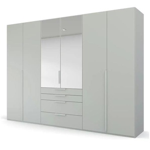 Drehtürenschrank Port Talbot - grau - Materialmix - 301 cm - 223 cm | Möbel Kraft