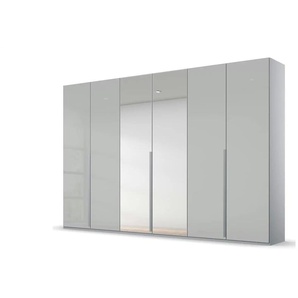 Drehtürenschrank Port Talbot - grau - Materialmix - 301 cm - 223 cm | Möbel Kraft