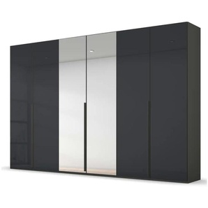 Drehtürenschrank Port Talbot - schwarz - Materialmix - 301 cm - 223 cm | Möbel Kraft