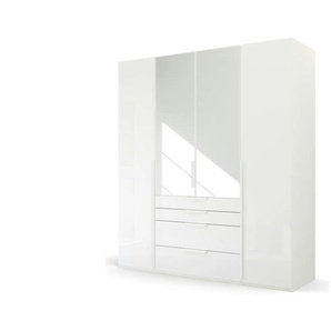 Drehtürenschrank  Port Talbot ¦ weiß ¦ Maße (cm): B: 201 H: 223