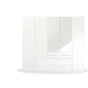Drehtürenschrank  Port Talbot ¦ weiß ¦ Maße (cm): B: 251 H: 223