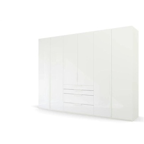 Drehtürenschrank  Port Talbot ¦ weiß ¦ Maße (cm): B: 301 H: 223