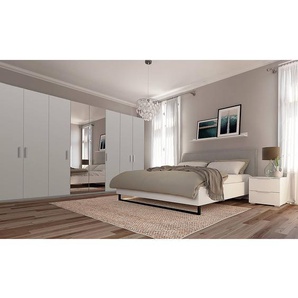 Drehtürenschrank pure reflect 360 x 222cm Grau/Seidengrau