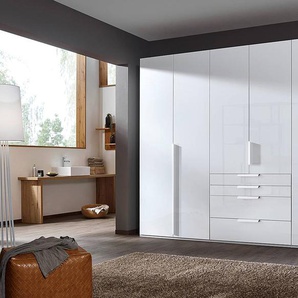 Drehtürenschrank Purisma Glastüren Typ B 301cm Weiß/Alpinweiß