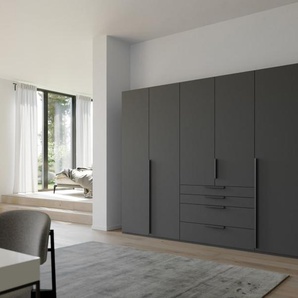 Drehtürenschrank Purisma, graphit, 251 x 223 cm